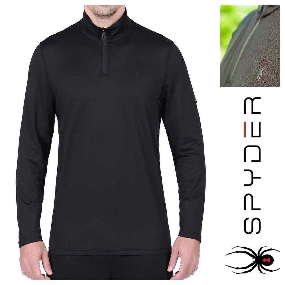 NEW NWT 🕷 Spyder Active Men’s Soft Lightweight Breathable Stretch ¼ Zip Top